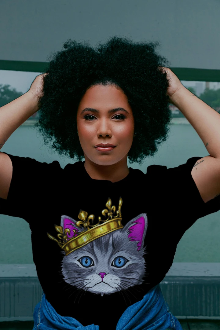 Crown Kitty Crop Tee